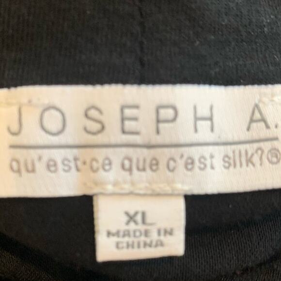 Y2K Sequin Top XL Black Long Stretch Tunic Cowl Neck Goth Grunge - Picture 3 of 7